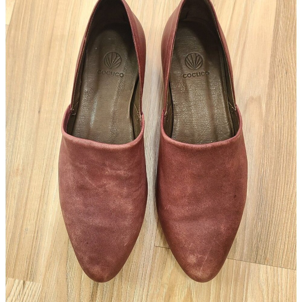 Coclico HENRI FLATS Mauve Leather Slip on Shoes Women’s Size 37/ 6.5 - Picture 4 of 10